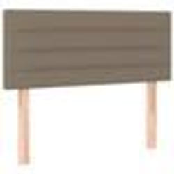 vidaXL Tête de lit Taupe 100x5x78/88 cm Tissu