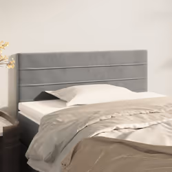 VidaXL 346138 tête de lit et pied de lit Gris clair