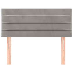 VidaXL 346138 tête de lit et pied de lit Gris clair