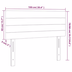 VidaXL 346138 tête de lit et pied de lit Gris clair - Vue supplémentaire 8