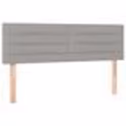 vidaXL Têtes de lit 2 pcs Gris clair 72x5x78/88 cm Tissu