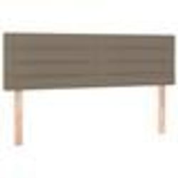 vidaXL Têtes de lit 2 pcs Taupe 72x5x78/88 cm Tissu