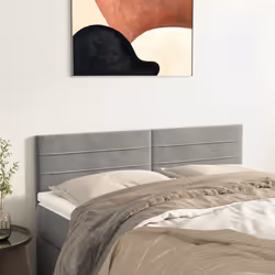 VidaXL 346152 tête de lit et pied de lit Gris clair