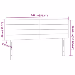 VidaXL 346152 tête de lit et pied de lit Gris clair - Vue supplémentaire 8