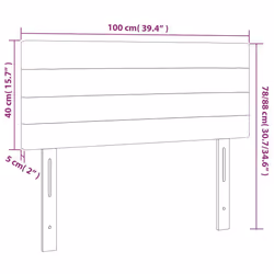 VidaXL 346153 tête de lit et pied de lit Gris foncé - Vue supplémentaire 8