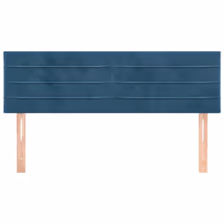 VidaXL 346156 tête de lit et pied de lit Bleu foncé