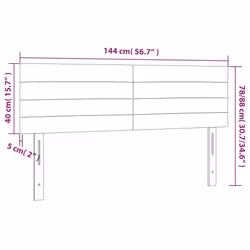 VidaXL 346159 tête de lit et pied de lit Gris foncé - Vue supplémentaire 8