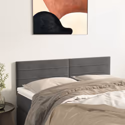 VidaXL 346167 tête de lit et pied de lit Gris foncé