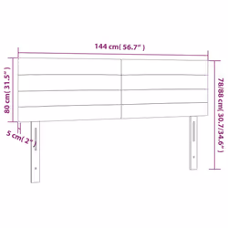 VidaXL 346167 tête de lit et pied de lit Gris foncé - Vue supplémentaire 8