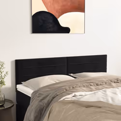 VidaXL 346168 tête de lit et pied de lit Noir