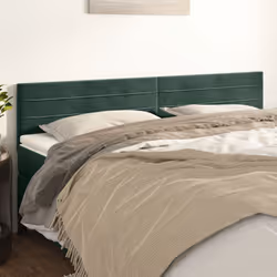 VidaXL 346169 tête de lit et pied de lit Vert foncé