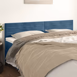 VidaXL 346170 tête de lit et pied de lit Bleu foncé