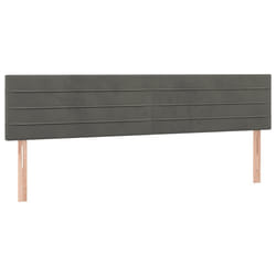 VidaXL 346181 tête de lit et pied de lit Gris foncé