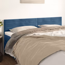 VidaXL 346184 tête de lit et pied de lit Bleu foncé