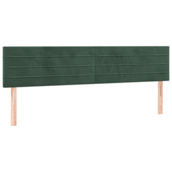 VidaXL 346197 tête de lit et pied de lit Vert foncé