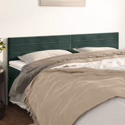 VidaXL 346197 tête de lit et pied de lit Vert foncé