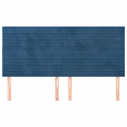 VidaXL 346198 tête de lit et pied de lit Bleu foncé