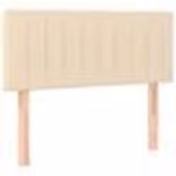 vidaXL Tête de lit Crème 100x5x78/88 cm Tissu