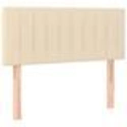 vidaXL Tête de lit Crème 100x5x78/88 cm Tissu