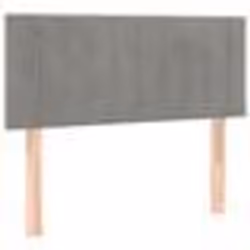 vidaXL Tête de lit Gris clair 100x5x78/88 cm Velours