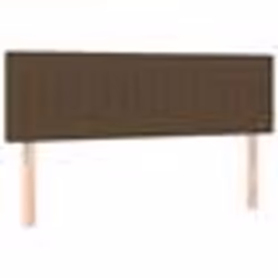 vidaXL Têtes de lit 2 pcs Marron foncé 72x5x78/88 cm Tissu
