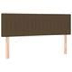 vidaXL Têtes de lit 2 pcs Marron foncé 72x5x78/88 cm Tissu