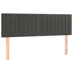 VidaXL 346251 tête de lit et pied de lit Gris foncé