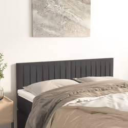 VidaXL 346251 tête de lit et pied de lit Gris foncé