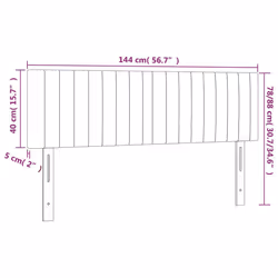 VidaXL 346255 tête de lit et pied de lit Rose - Vue supplémentaire 8
