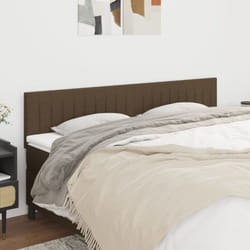 Vidaxl - Têtes de lit 2 pcs Marron Foncé 80x5x78/88 cm Tissu