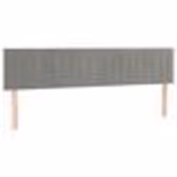vidaXL Têtes de lit 2 pcs Gris clair 80x5x78/88 cm Velours