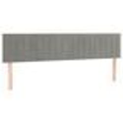 vidaXL Têtes de lit 2 pcs Gris clair 80x5x78/88 cm Velours