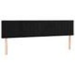 vidaXL Têtes de lit 2 pcs Noir 90x5x78/88 cm Velours
