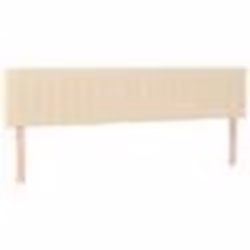 vidaXL Têtes de lit 2 pcs Crème 100x5x78/88 cm Tissu