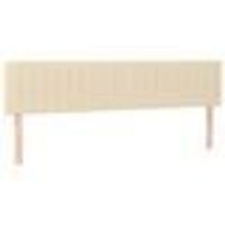 vidaXL Têtes de lit 2 pcs Crème 100x5x78/88 cm Tissu