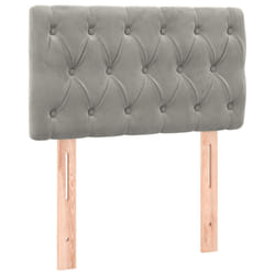 VidaXL 346306 tête de lit et pied de lit Gris clair