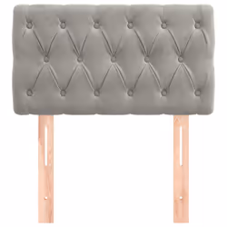 VidaXL 346306 tête de lit et pied de lit Gris clair