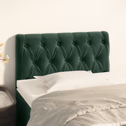 VidaXL 346309 tête de lit et pied de lit Vert foncé