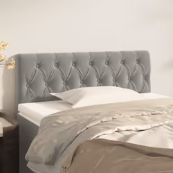VidaXL 346320 tête de lit et pied de lit Gris clair