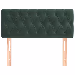 VidaXL 346323 tête de lit et pied de lit Vert foncé