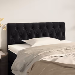 VidaXL 346336 tête de lit et pied de lit Noir
