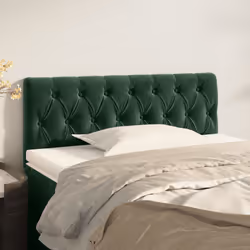 VidaXL 346337 tête de lit et pied de lit Vert foncé