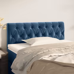 VidaXL 346338 tête de lit et pied de lit Bleu foncé