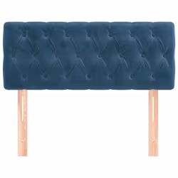 VidaXL 346338 tête de lit et pied de lit Bleu foncé