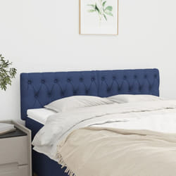 Vidaxl - Têtes de lit 2 pcs Bleu 72x7x78/88 cm Tissu