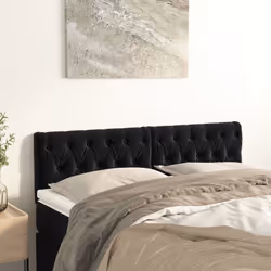 VidaXL 346350 tête de lit et pied de lit Noir