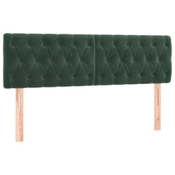 VidaXL 346351 tête de lit et pied de lit Vert foncé