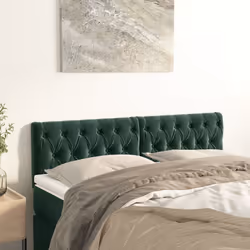 VidaXL 346351 tête de lit et pied de lit Vert foncé