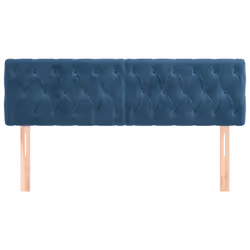 VidaXL 346352 tête de lit et pied de lit Bleu foncé