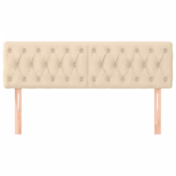 VidaXL 346359 tête de lit et pied de lit Crème